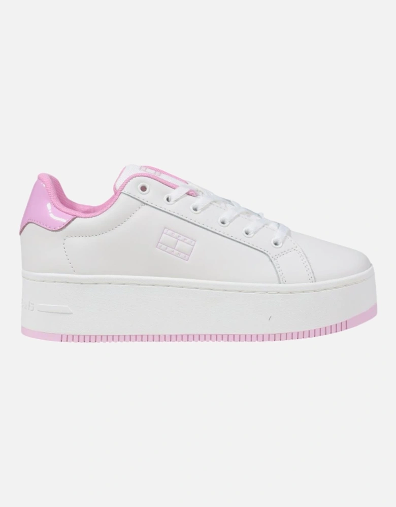 Slip-On Sporty Leather Sneakers Women - Pink
