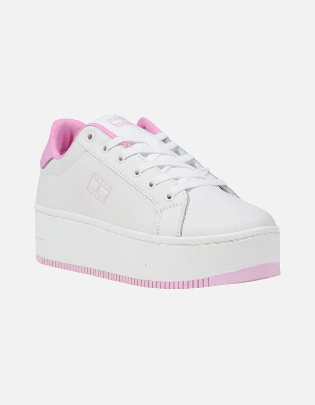 Slip-On Sporty Leather Sneakers Women - Pink