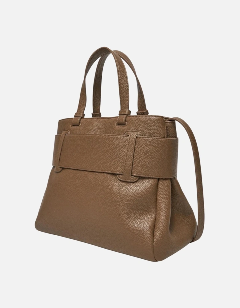 Magnetic Fastening Bag with Inside Pockets Women - Brown
