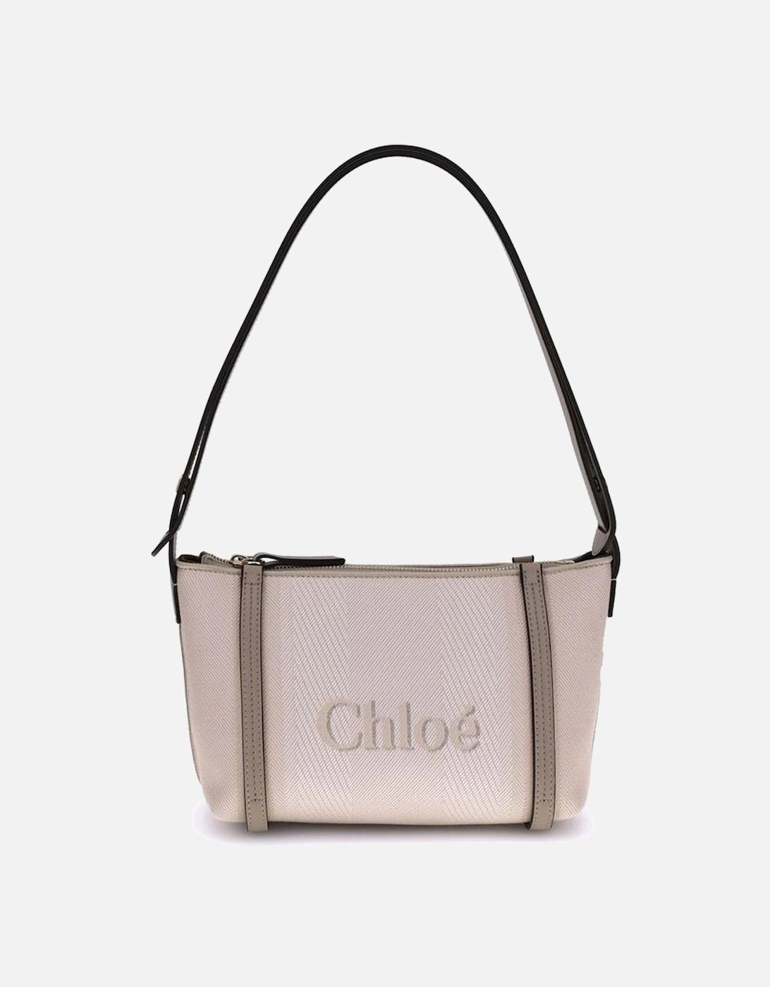 Cotton Carry Shoulder Bag with Leather Strap Women - Cream, 5 of 4