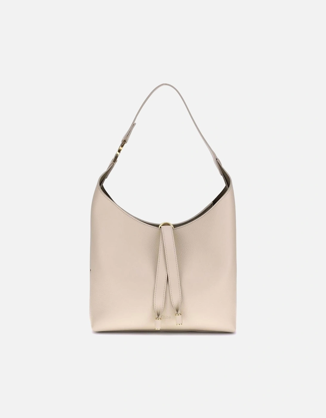 Leather Shoulder Bag with Tassel Detailing Women - Beige, 5 of 4