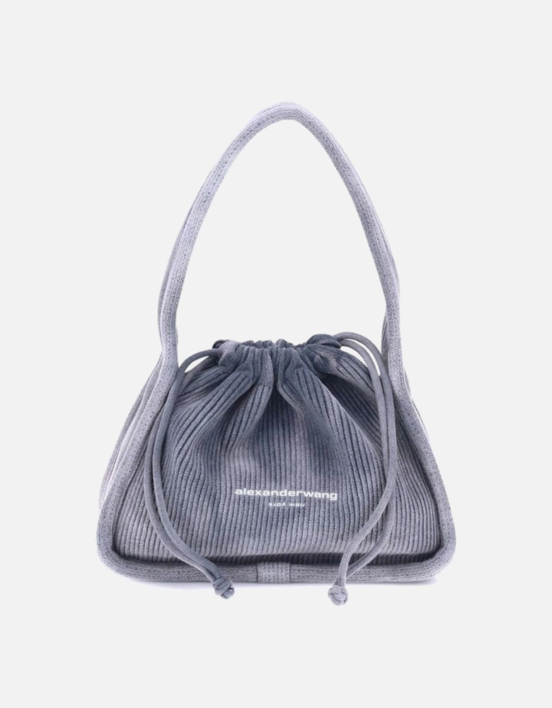 Ryan Small Ribbed Fabric Handbag Women - Light Blue