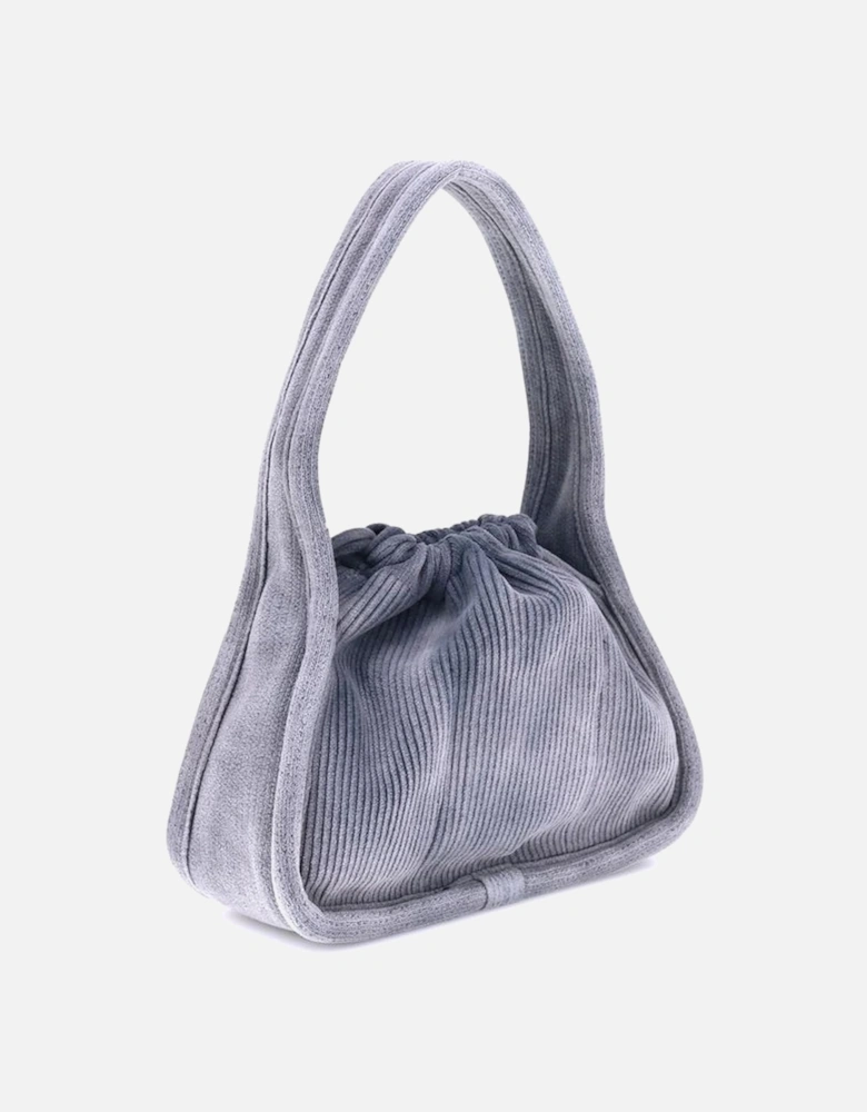 Ryan Small Ribbed Fabric Handbag Women - Light Blue