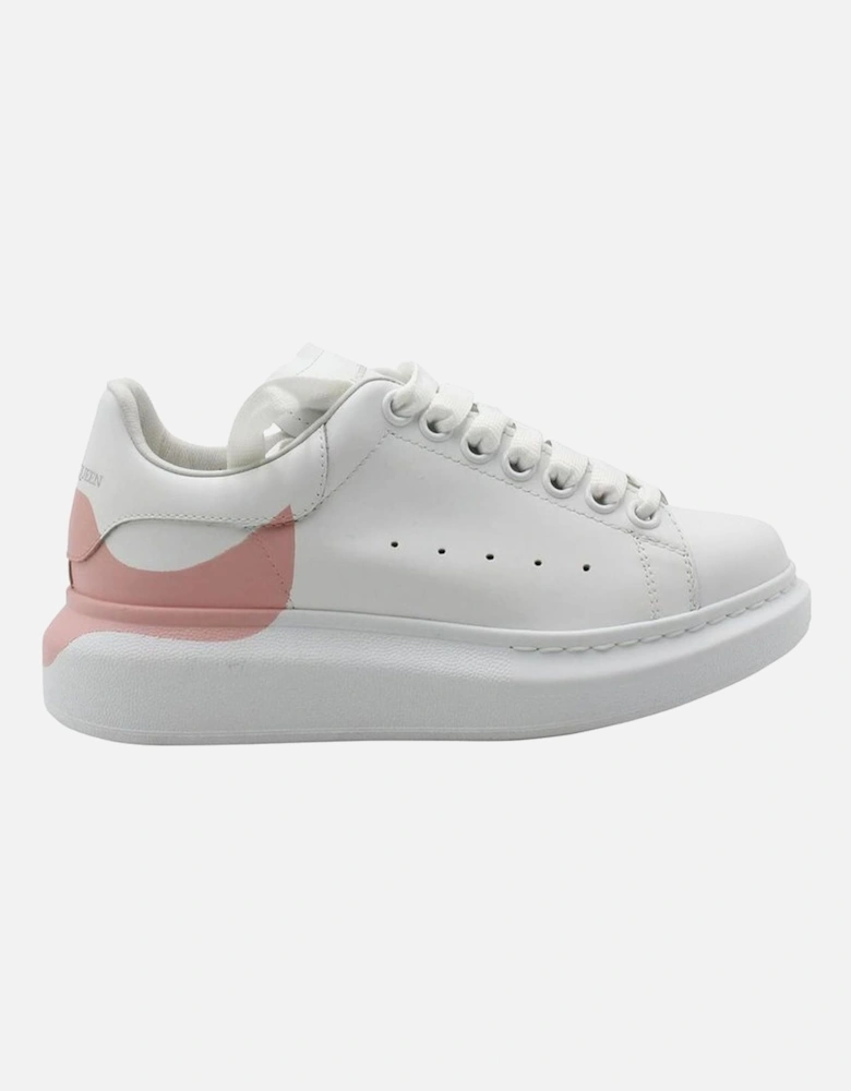 Perforated Leather Lace-Up Sneakers Women - White