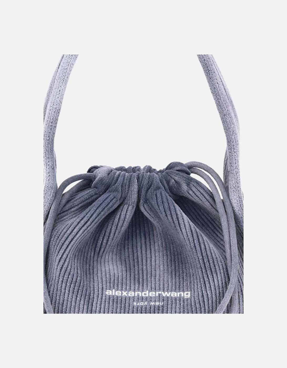 Ryan Small Ribbed Fabric Handbag Women - Light Blue