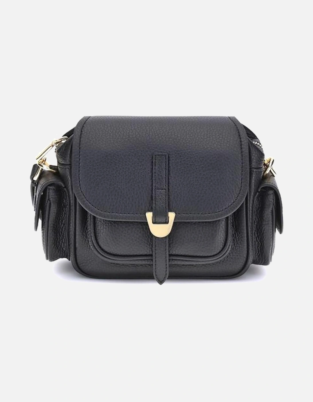 Campus Mini Grained Leather Handbag Women - Black Shoulder Bags, 5 of 4