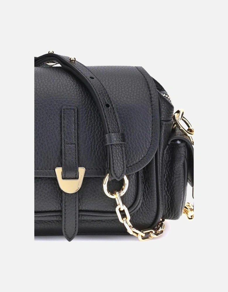 Campus Mini Grained Leather Handbag Women - Black Shoulder Bags