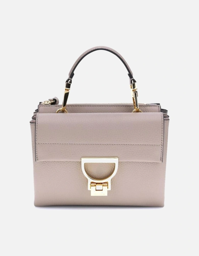 Calfskin Leather Arlettis Handbag with Gold Hardware Women - Gray