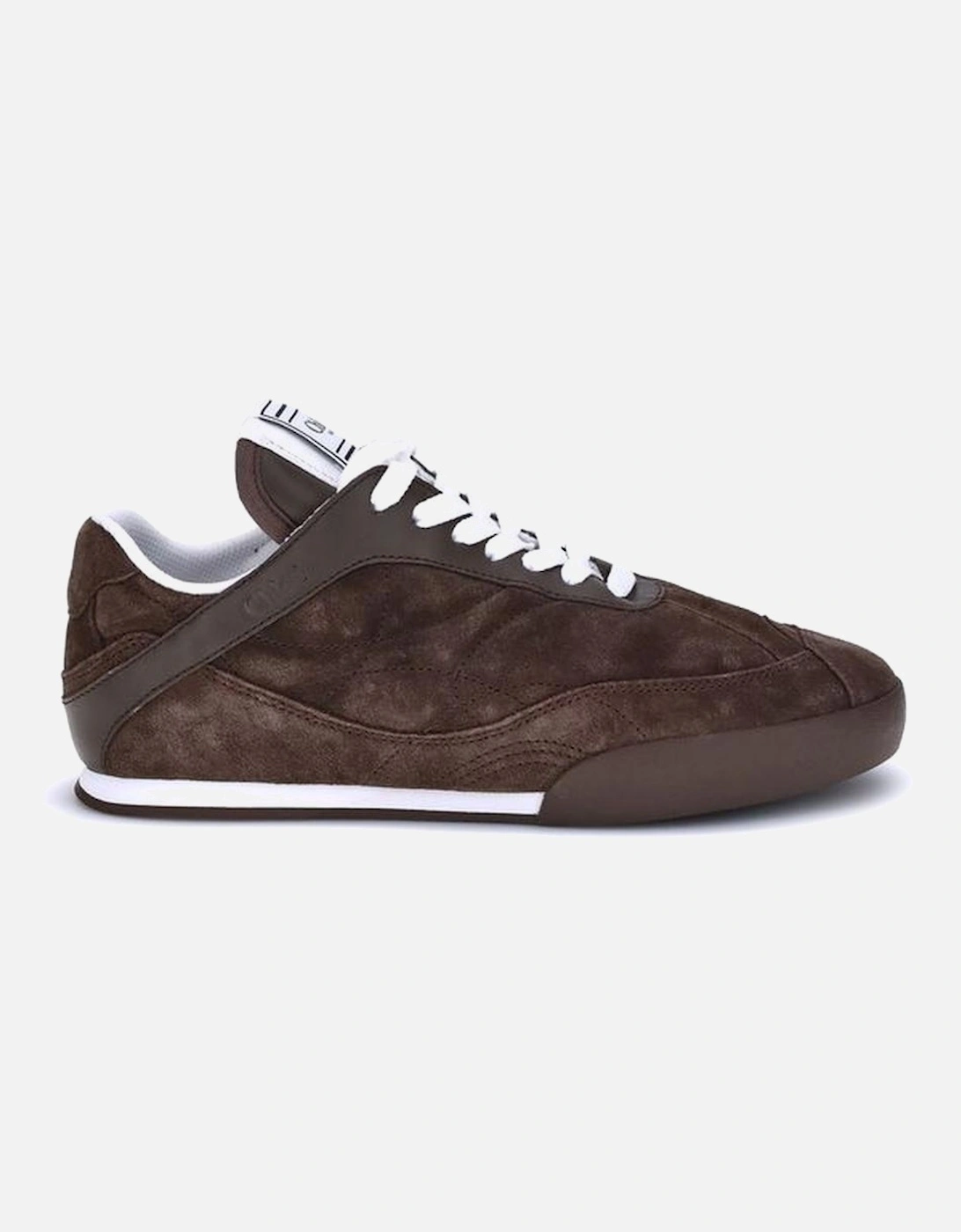 Kick Suede Paneled Sneakers with Lace-Up Closure Women - Brown, 5 of 4