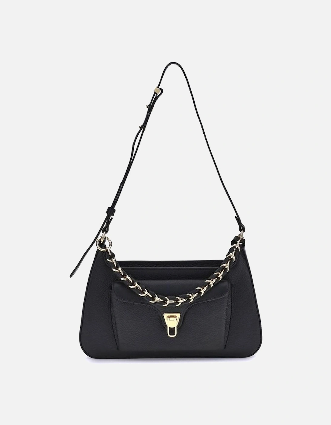 Compact Versatile Shoulder Bag with Chain Handle Women - Black, 5 of 4