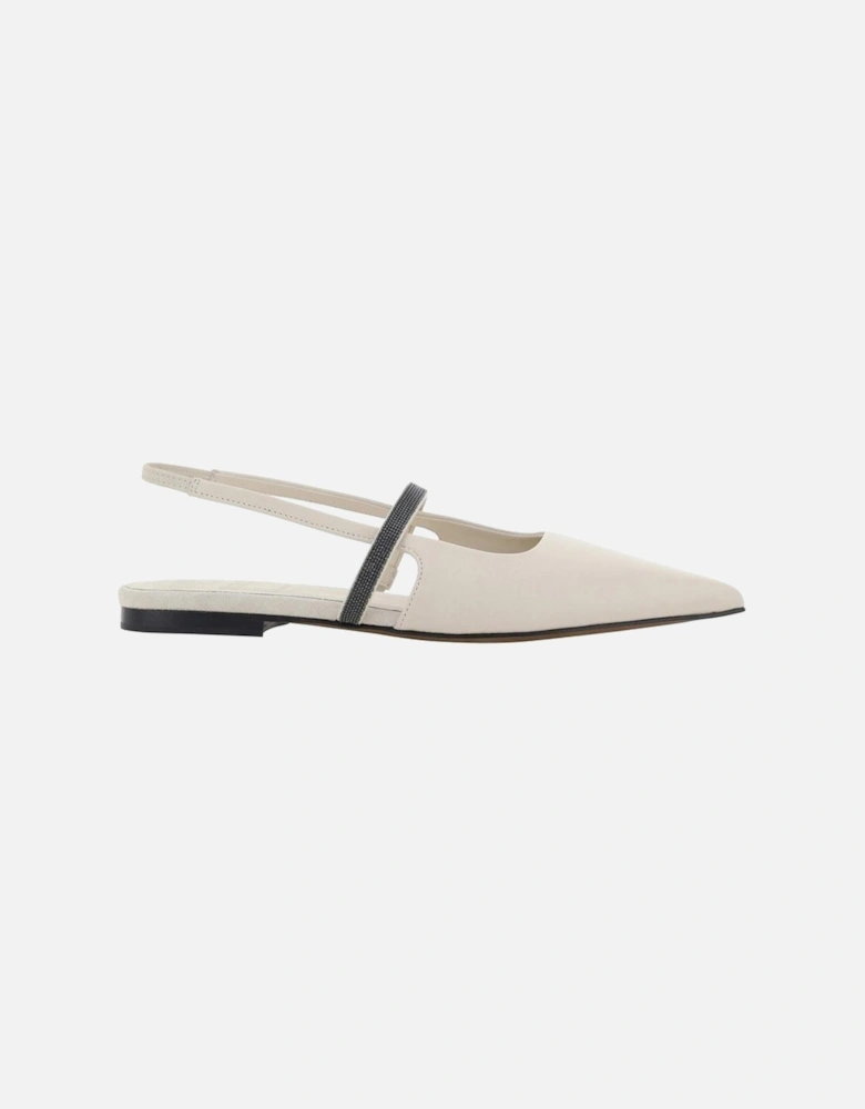 Calf Leather Pointed Toe Elasticated Boots Women - White Shoes