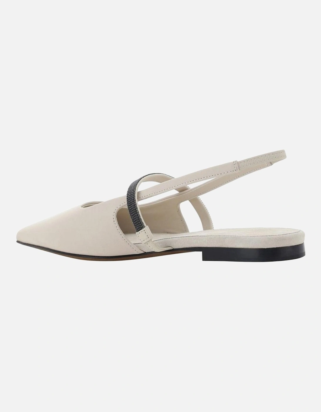 Calf Leather Pointed Toe Elasticated Boots Women - White Shoes