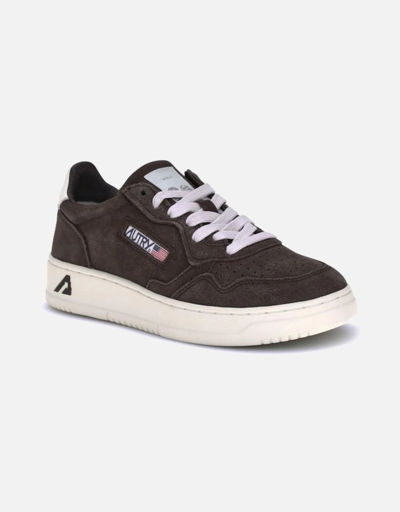 Medalist Low Suede Lace-Up Sneakers Women - Brown