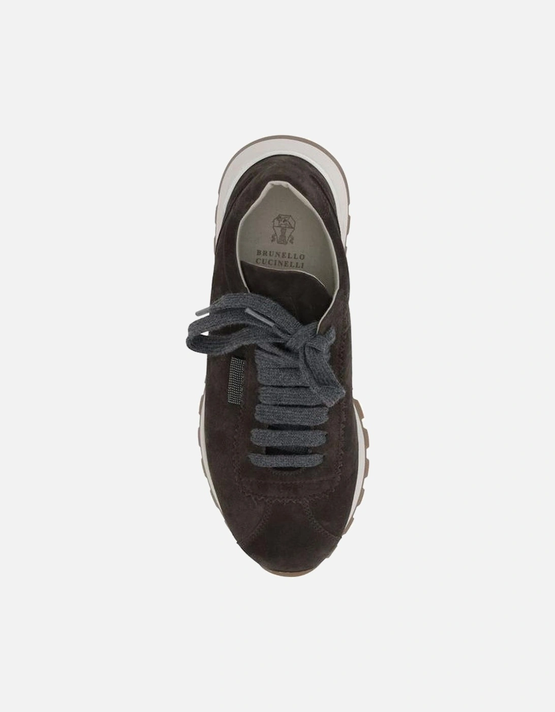 Leather Suede Sneakers with Bead Detail Women - Black