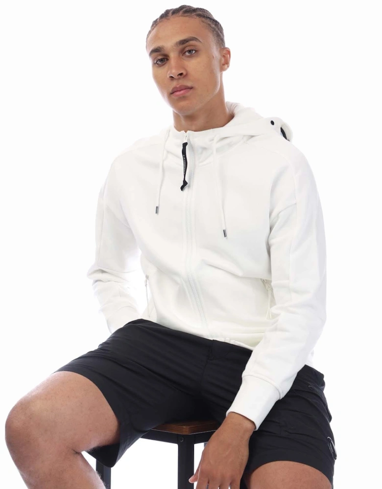 Diagonal Raised Fleece Goggle Hoodie