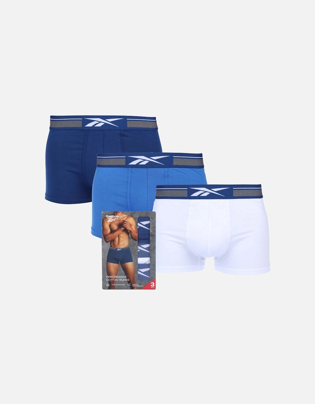 3 Pack of Sports Trunks, 2 of 1