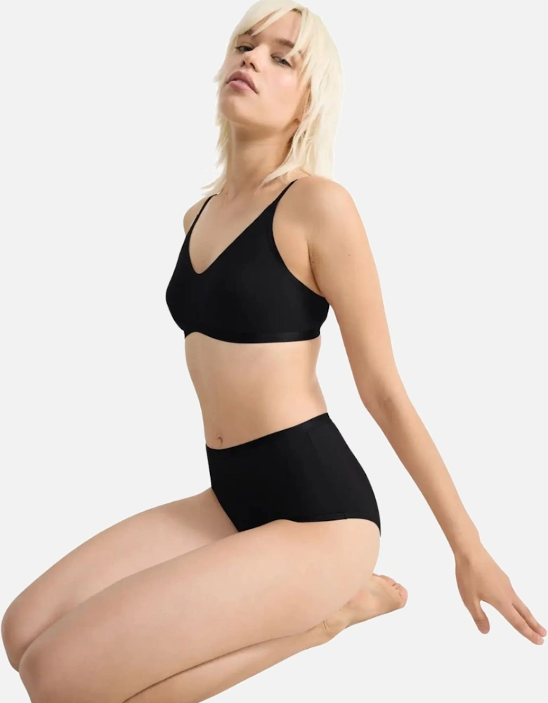 Go Daily Cotton 3-Pack High Waist Briefs, Black