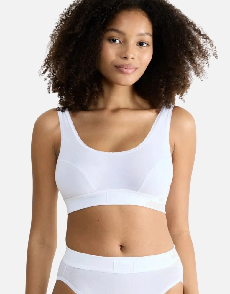 Double Comfort Top, White