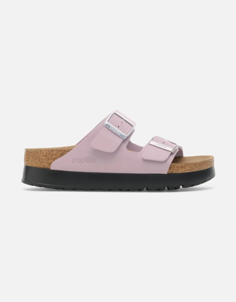 Birkenstock Women's Arizona Pap Flex Platform Birko-Flor Narrow Fit Faded Purple