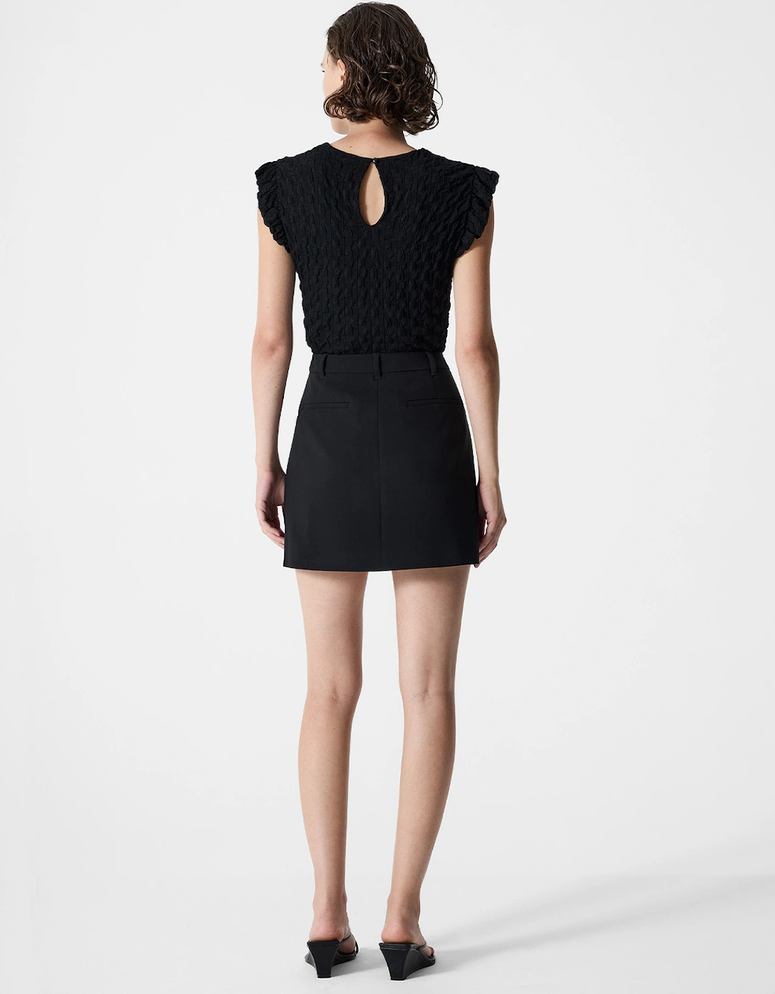 Women's Azra Twill Mini Skirt Black