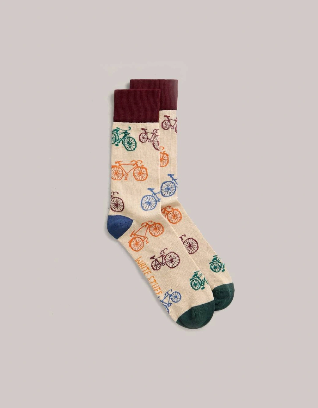 Men's Novelty Ankle Sock Natural Multi, 3 of 2