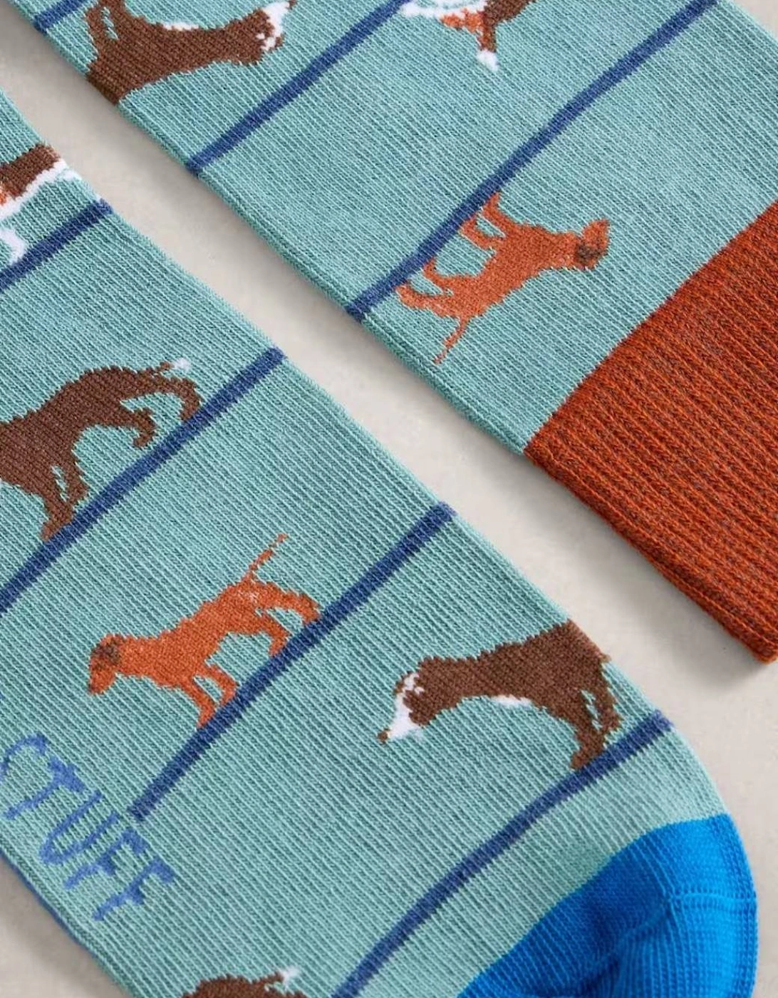 Men's Novelty Ankle Sock Mid Blue