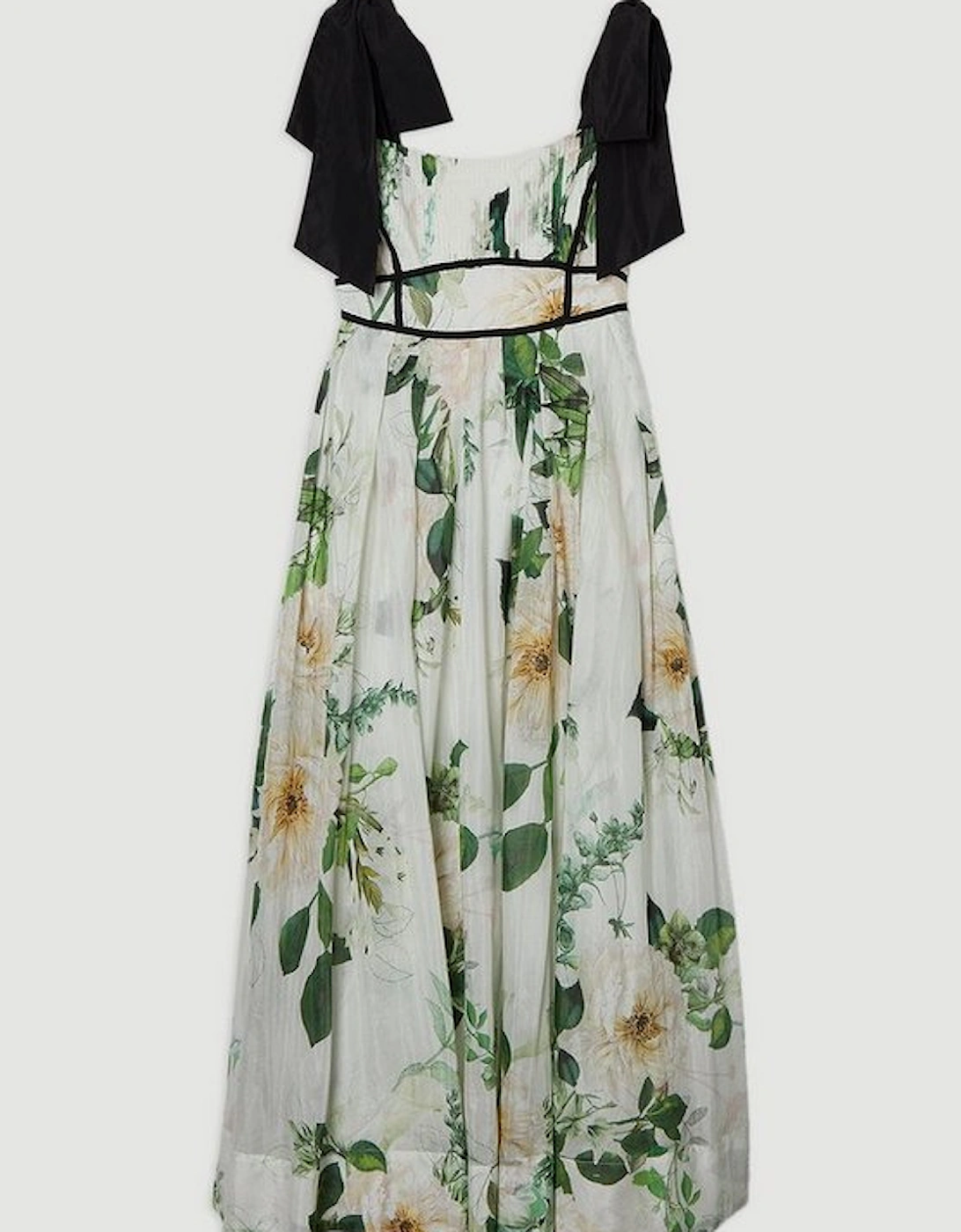 Lydia Millen Spring Floral Silk Cotton Woven Strappy Dress