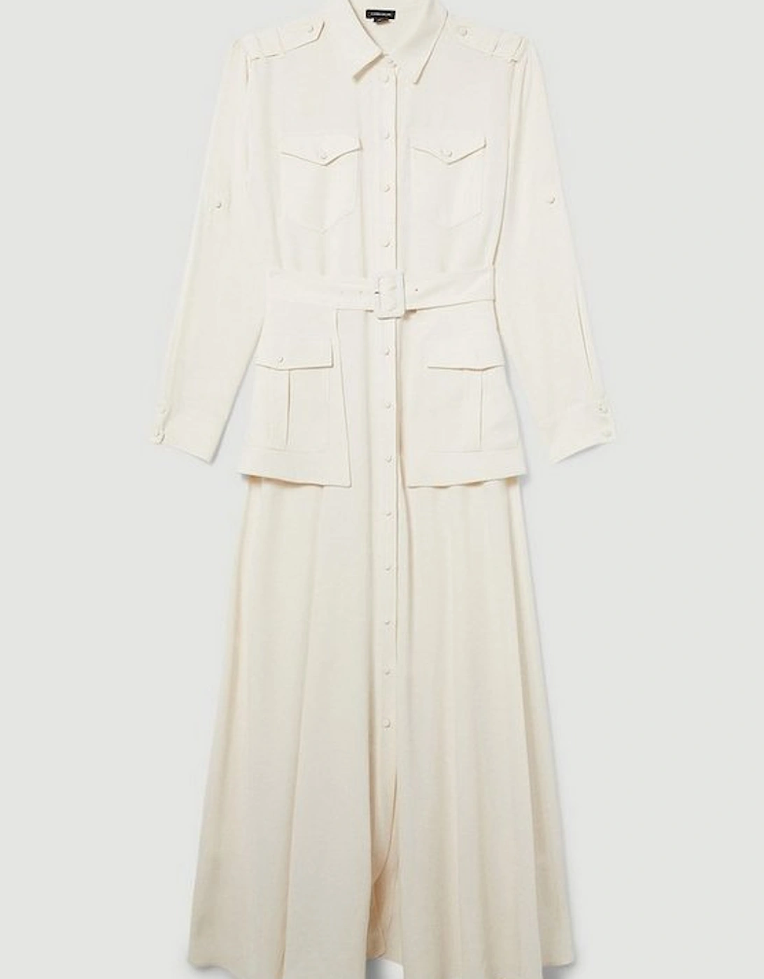 Lydia Millen Tall Soft Tailored Belted Maxi Shirt Dress
