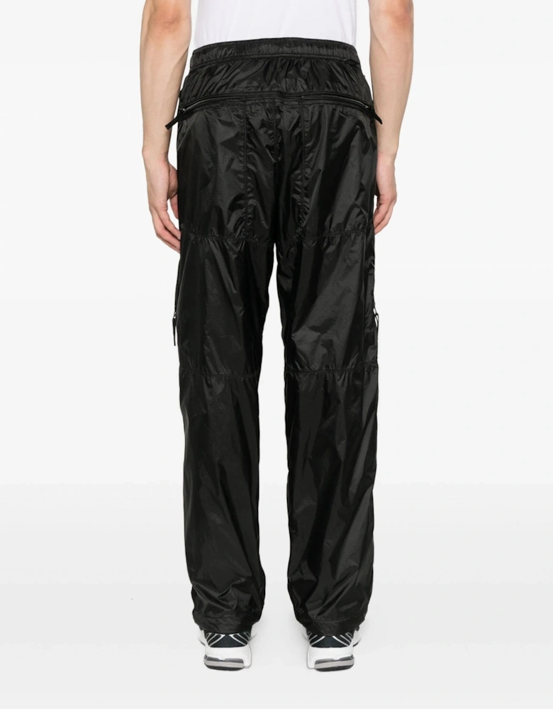 S0163 Nylon Joggers Black