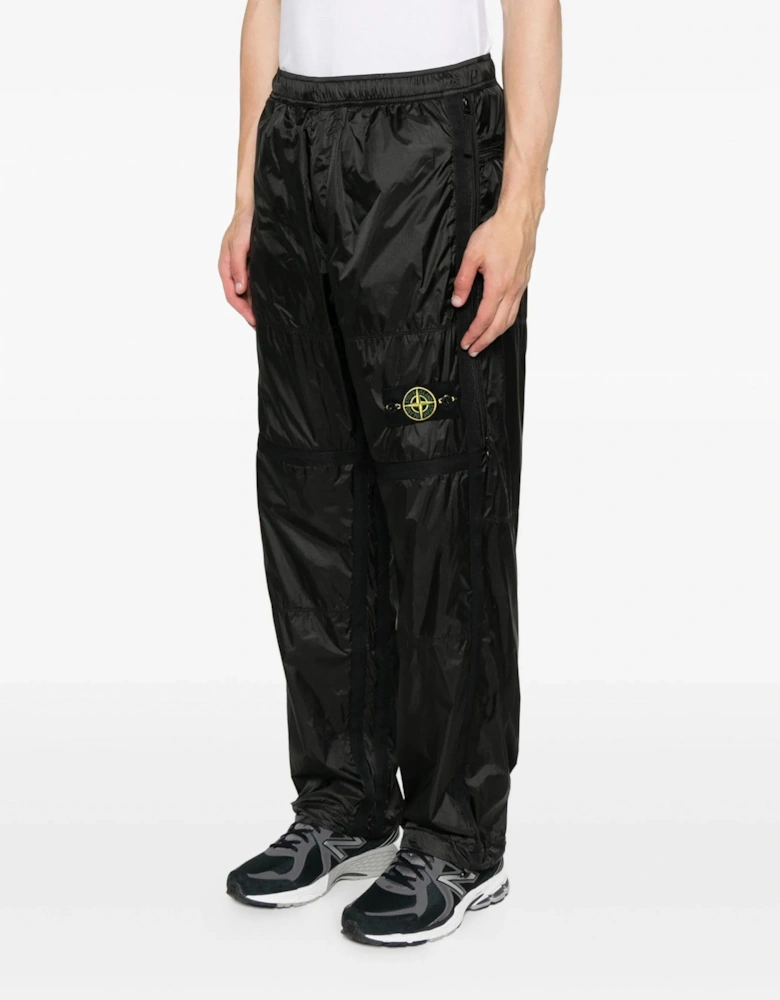 S0163 Nylon Joggers Black