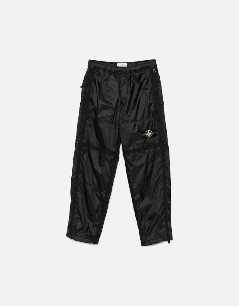 S0163 Nylon Joggers Black