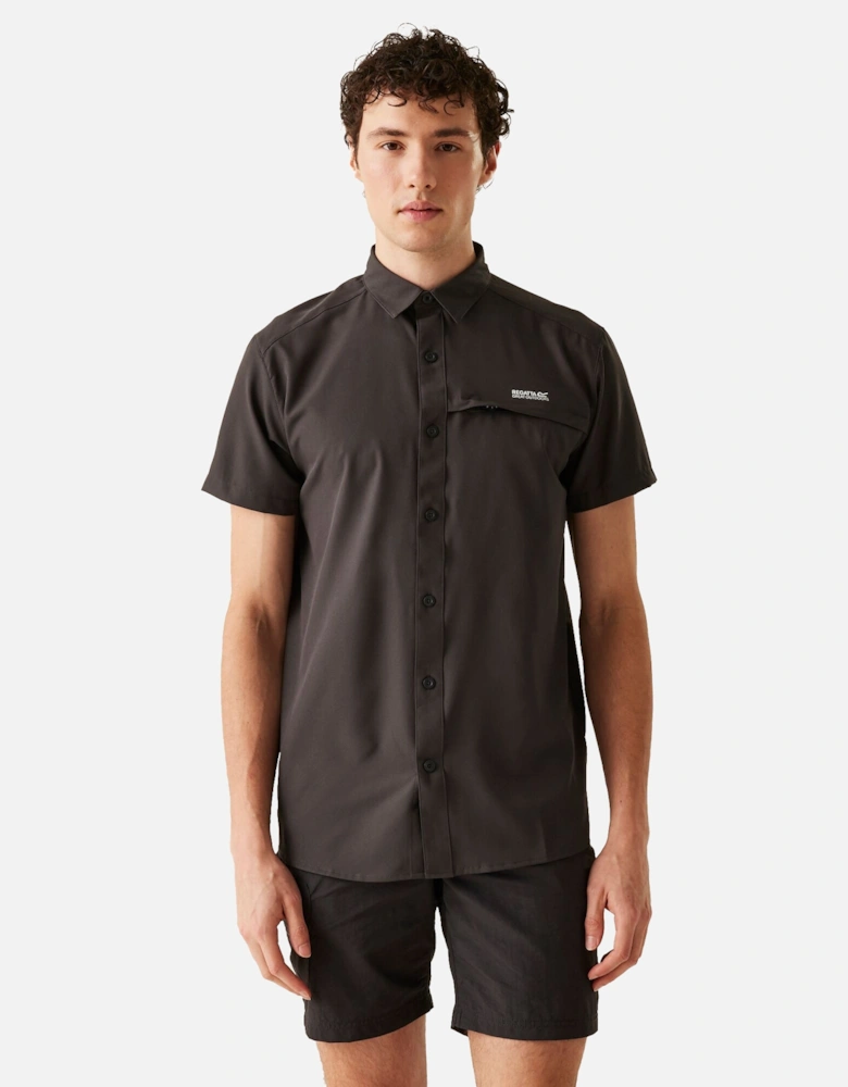 Mens Packaway Short-Sleeved Travel Shirt