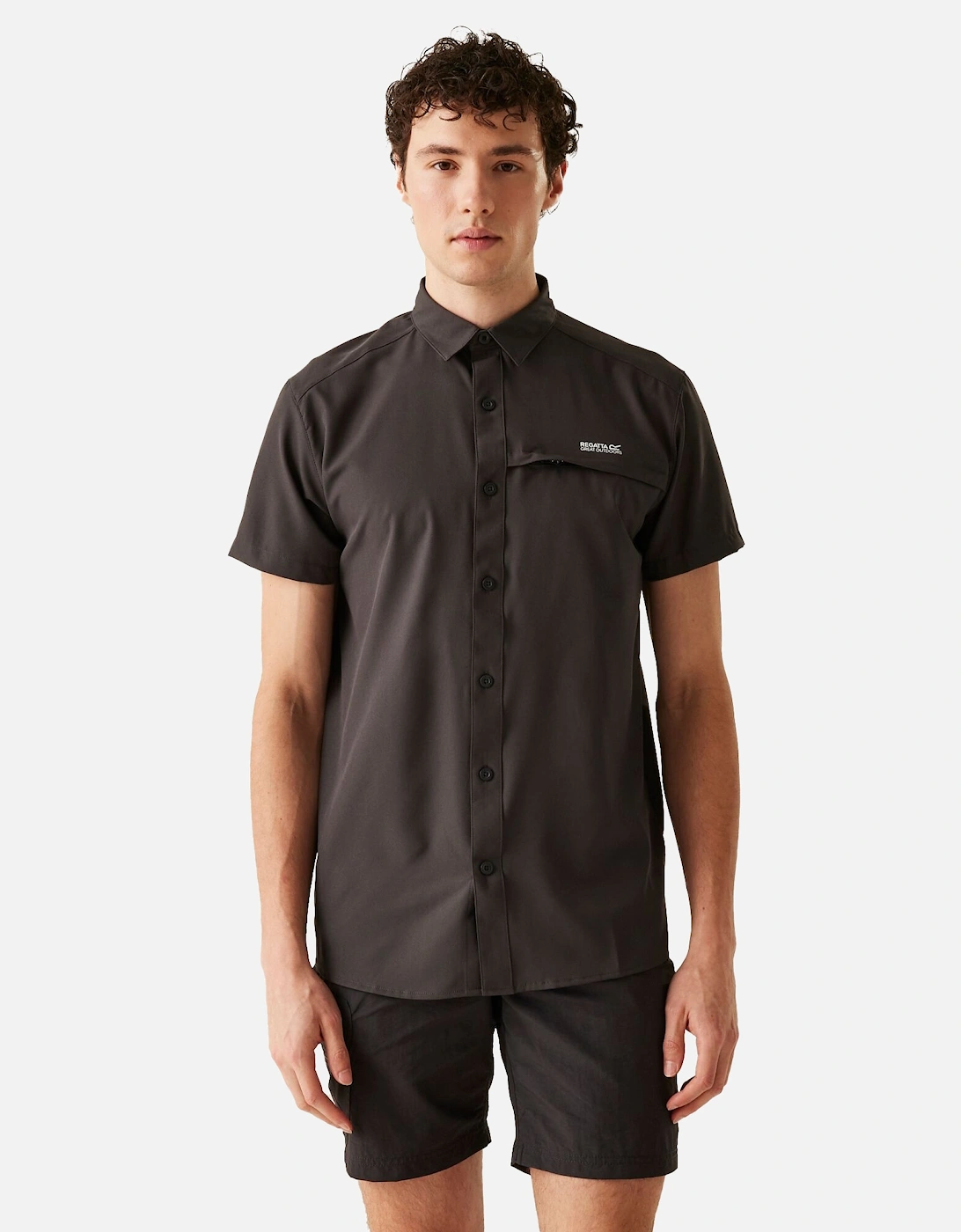 Mens Packaway Short-Sleeved Travel Shirt