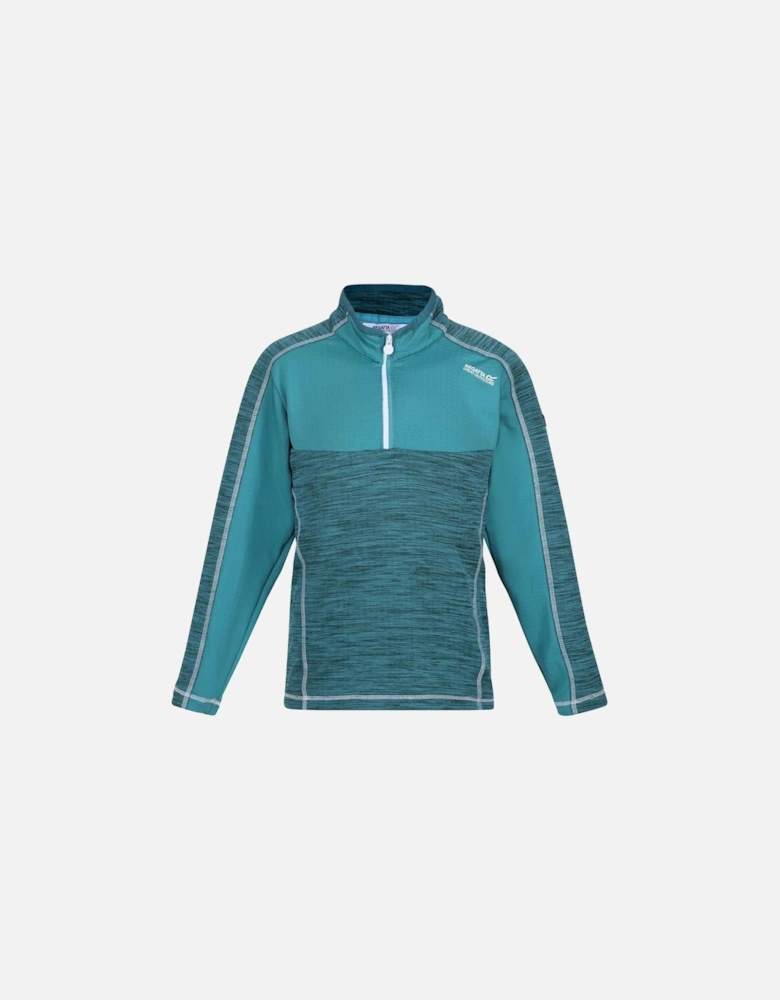 Childrens/Kids Hewley Recycled Half Zip Fleece Top