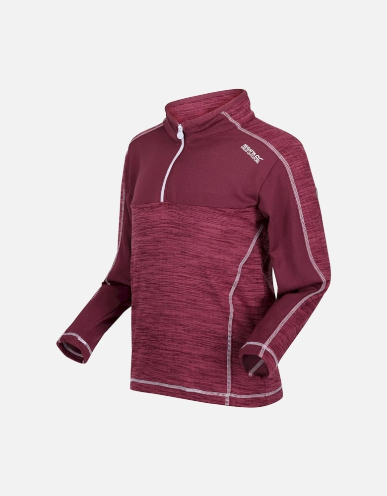 Childrens/Kids Hewley Recycled Half Zip Fleece Top