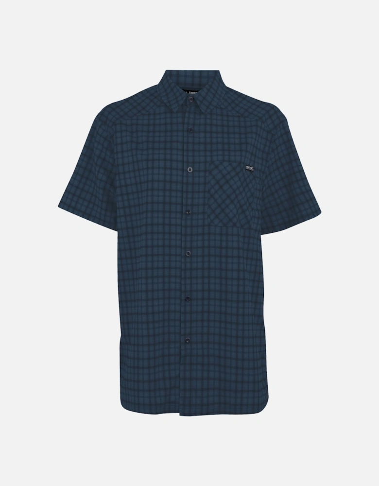 Mens Begarno Checked Short-Sleeved Shirt