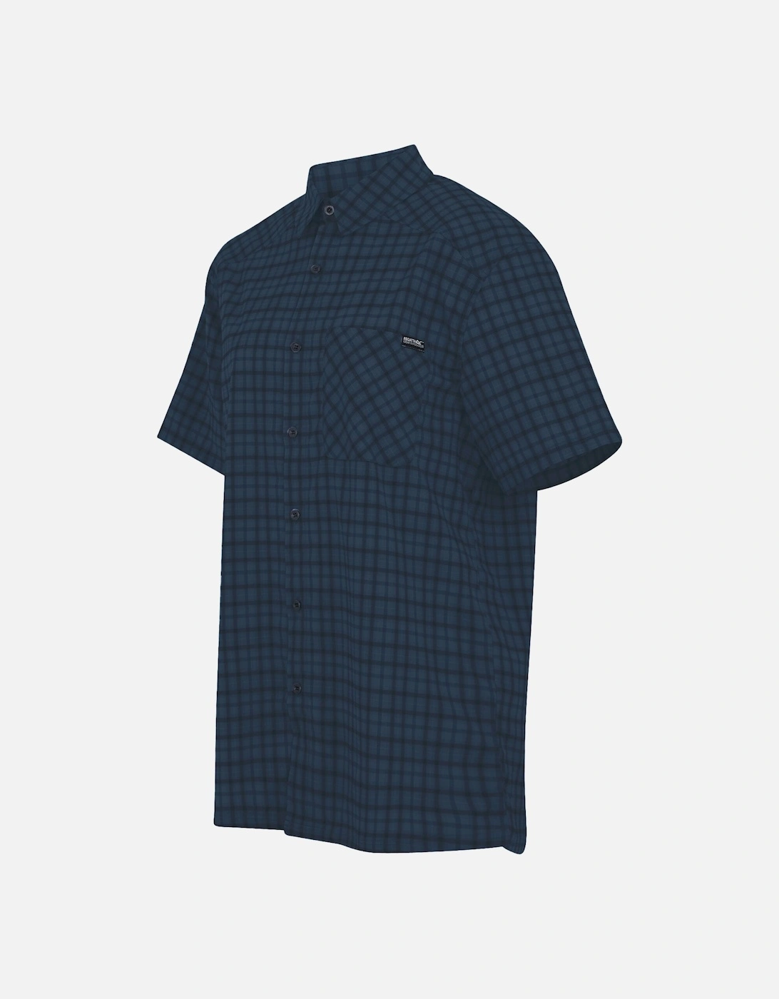 Mens Begarno Checked Short-Sleeved Shirt