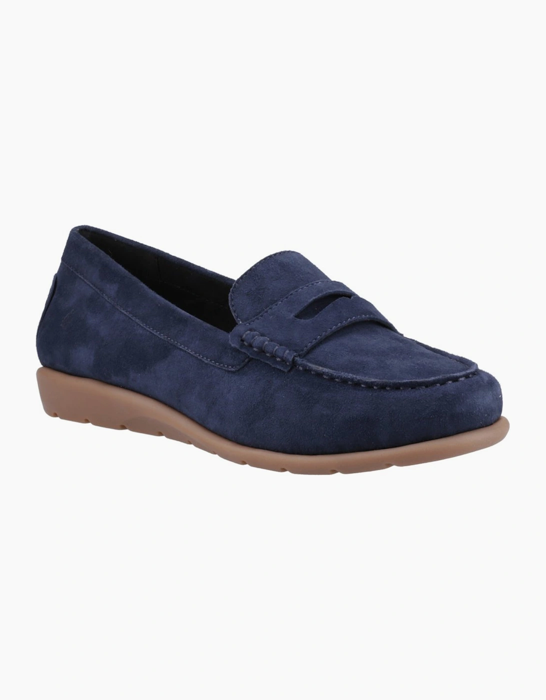 Hush Puppies Women's Navy Shelby Suede Loafers - Size 8