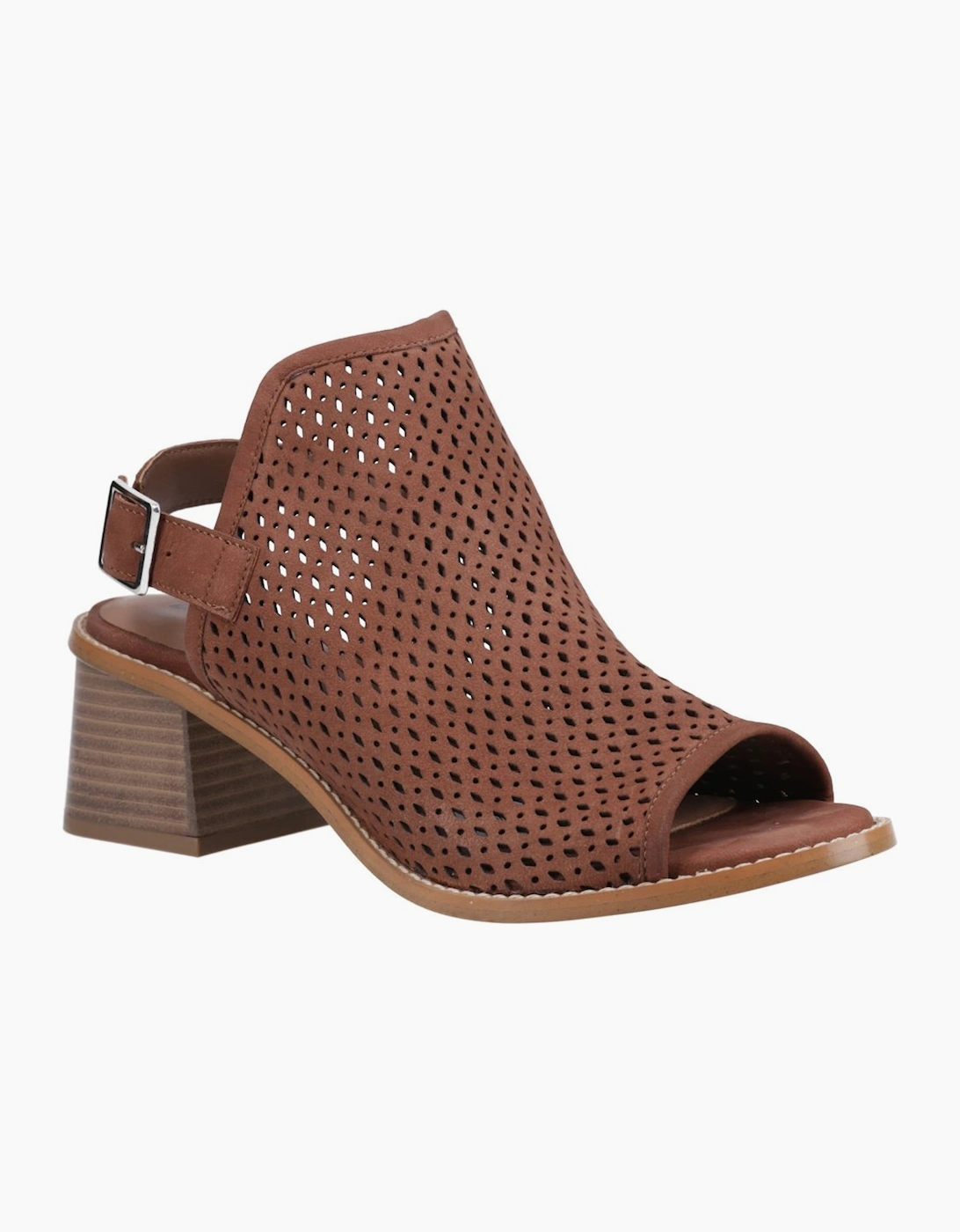 Hush Puppies Women's Brown Louise Heeled Sandal In Size 4 - Image 4