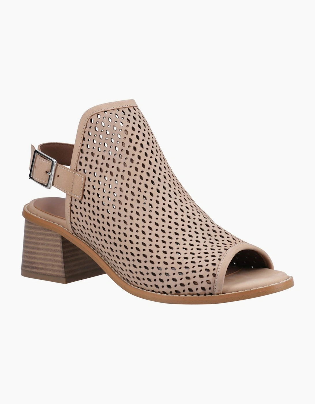Hush Puppies Women's Taupe Louise Heeled Sandal In Size 3 - Image 5