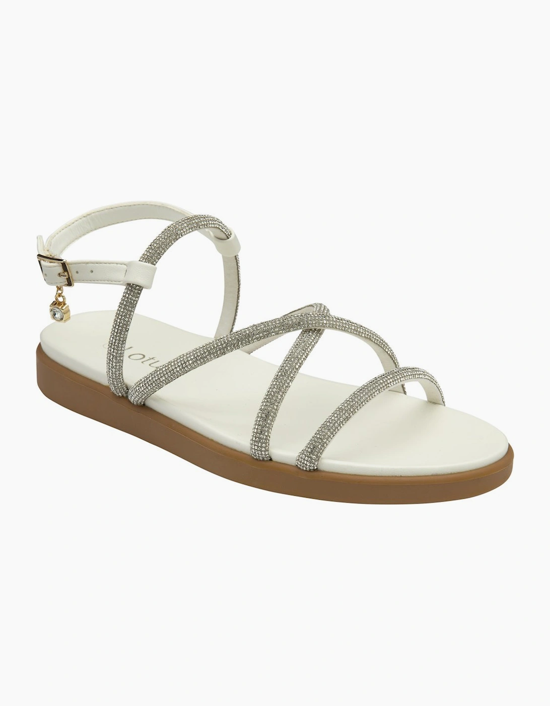 Lotus Women's Staci Womens Sandals - White - Size: 3