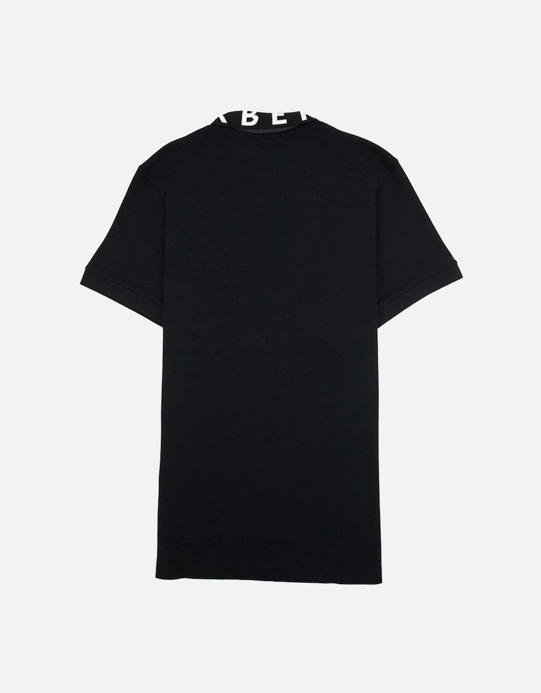 Ryland Block Collar Writing Polo in Black