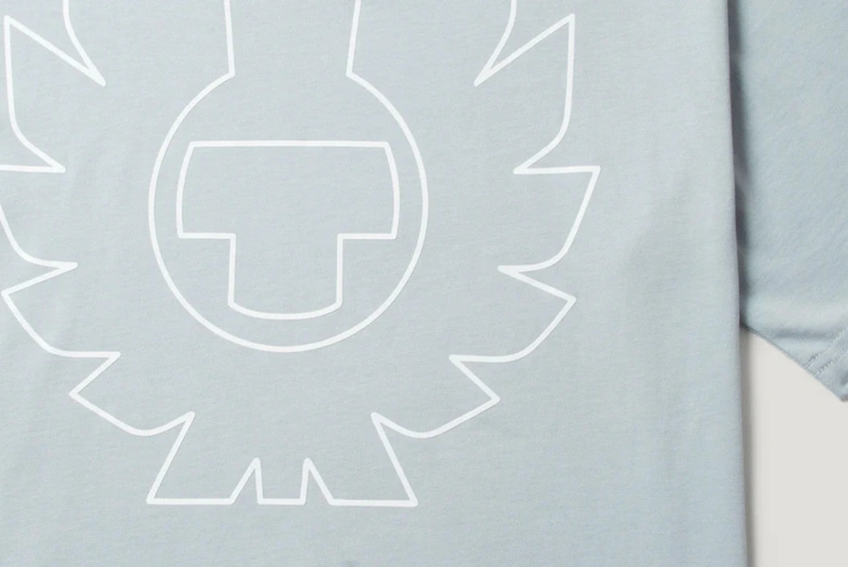 Border T-Shirt Quarry Blue