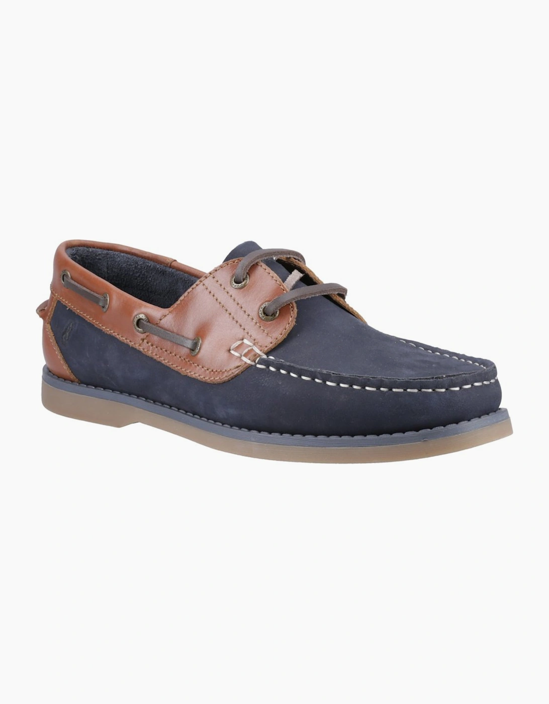 Hush Puppies Men's Navy Wilson Boat Shoes - Size 11