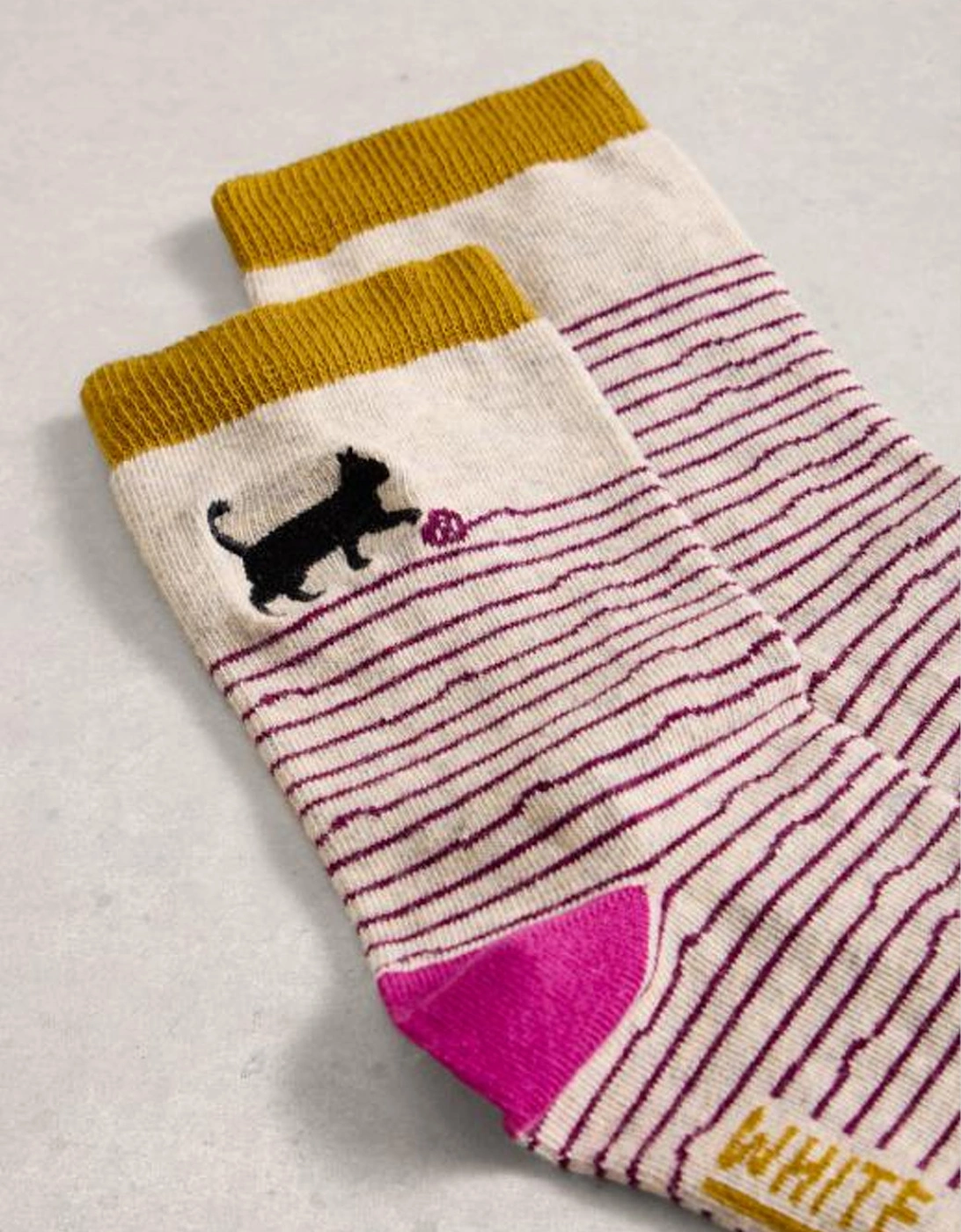 Women's Embroidered Ankle Sock Grey Multi