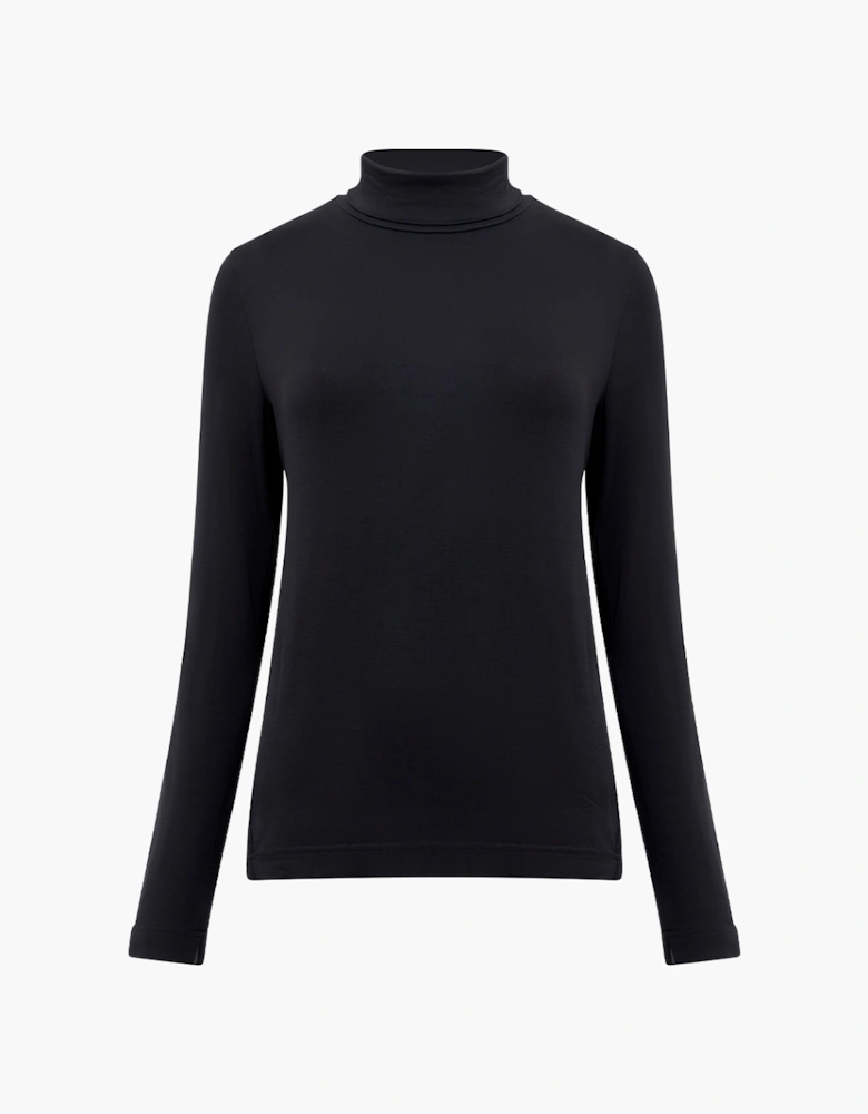 Women's Venitia Jersey Split Cuff Top Black