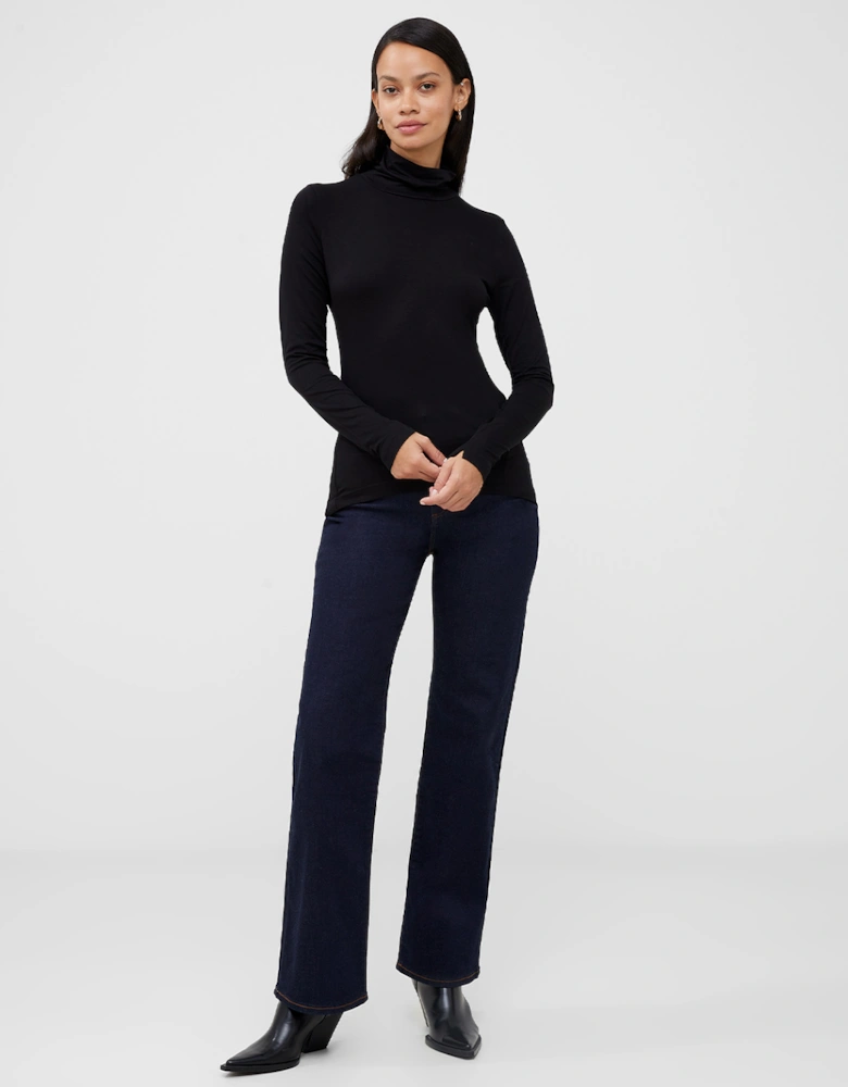 Women's Venitia Jersey Split Cuff Top Black