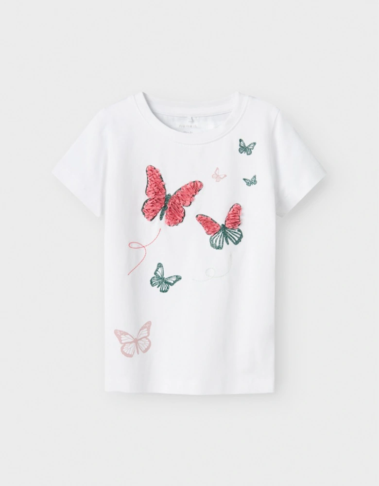 Mini Girl's Lofla Short Sleeve Top Bright White