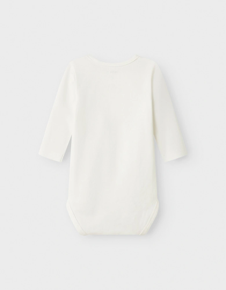 Baby Boy's Life Long Sleeve Bodysuit Cloud Dancer
