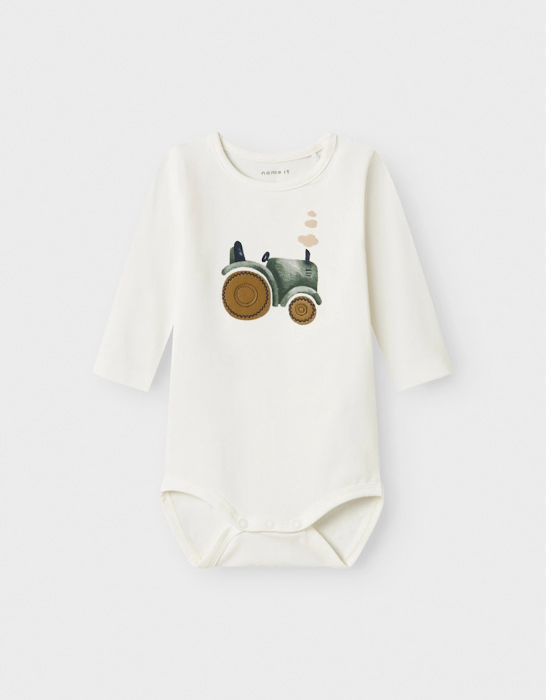 Baby Boy's Life Long Sleeve Bodysuit Cloud Dancer, 4 of 3